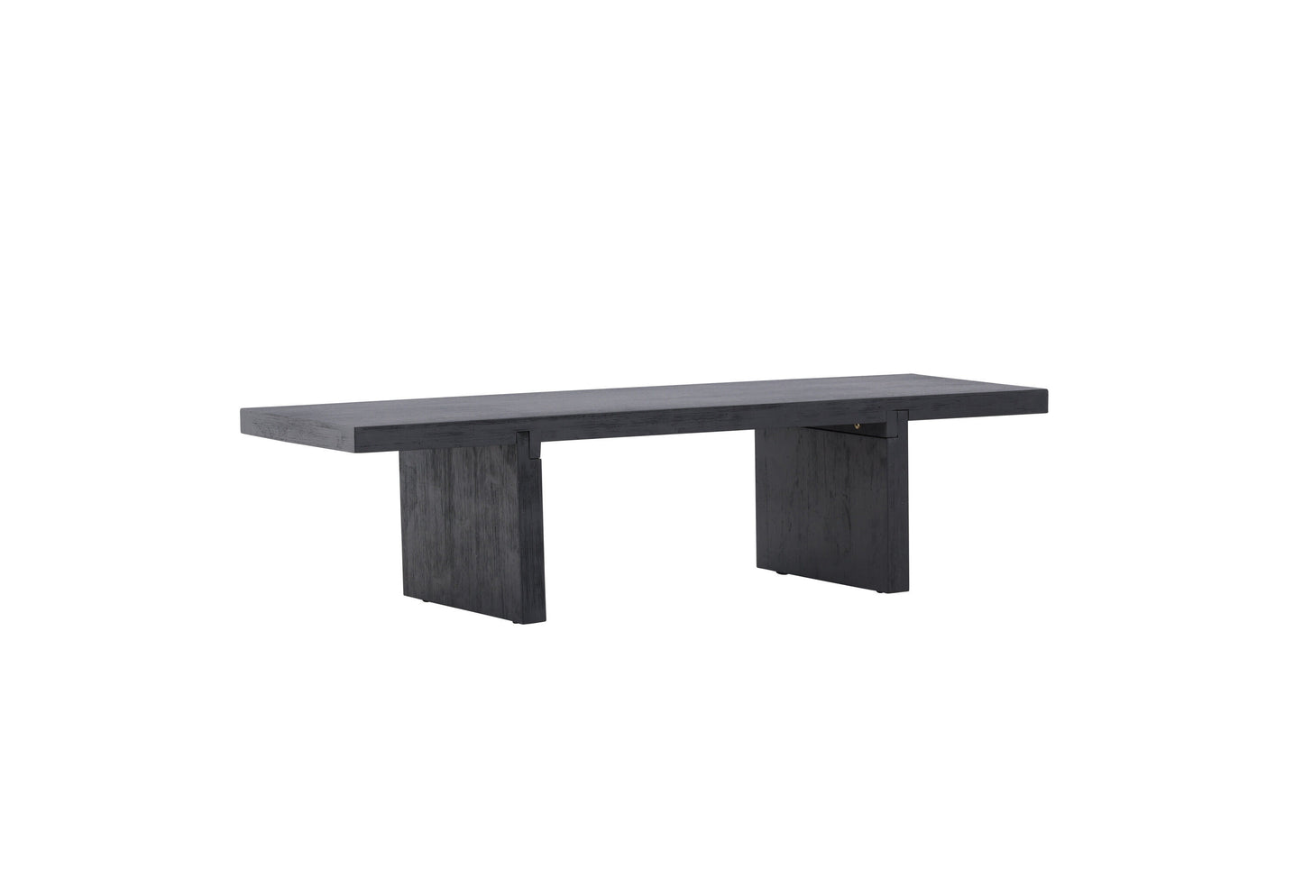 Yakunik Couchtisch aus Gummibaumholz/MDF in Schwarz