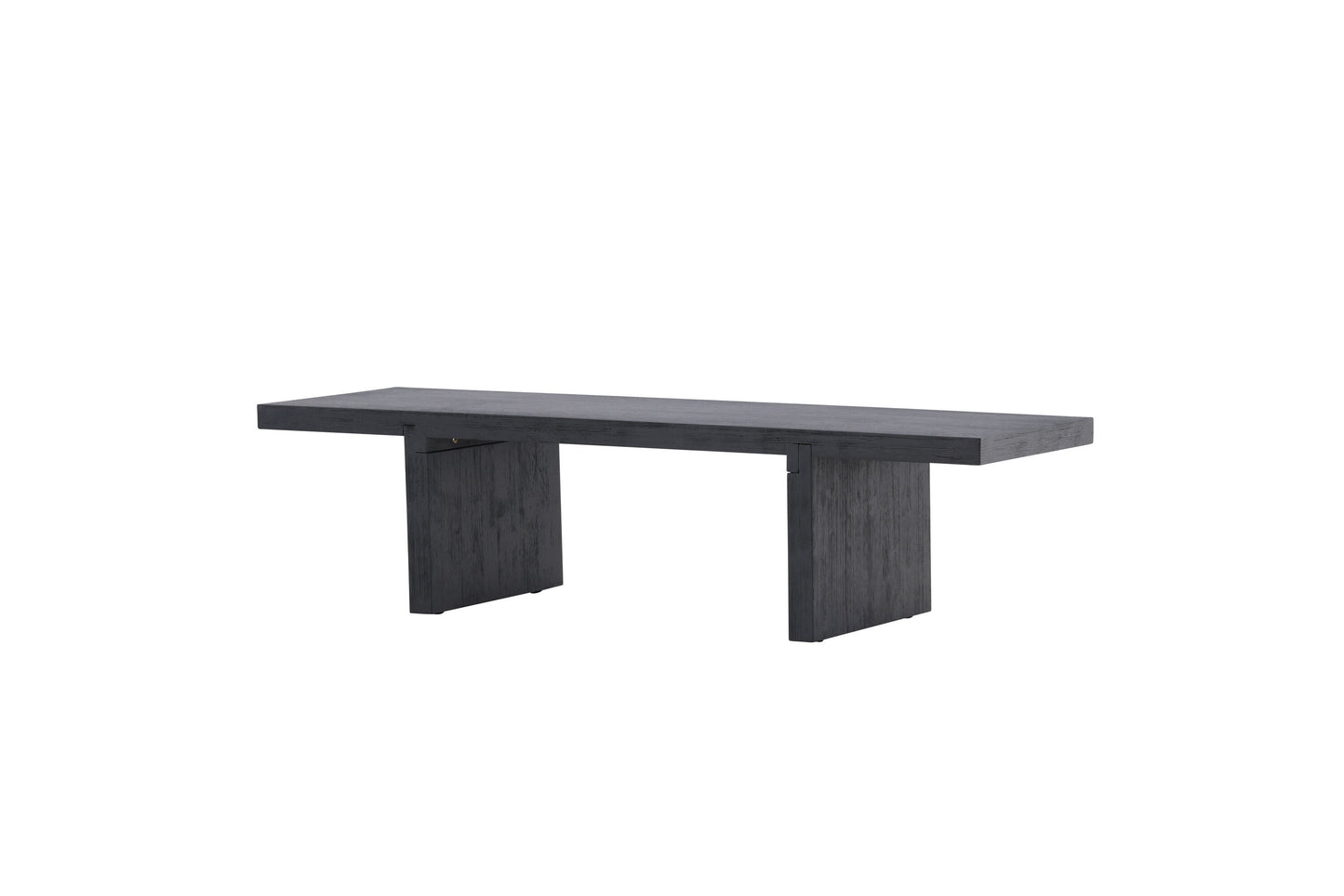 Yakunik Couchtisch aus Gummibaumholz/MDF in Schwarz