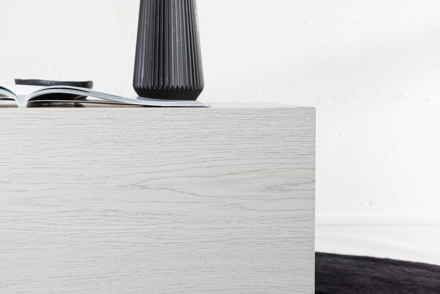 York großer Couchtisch aus MDF in weißer Holzoptik