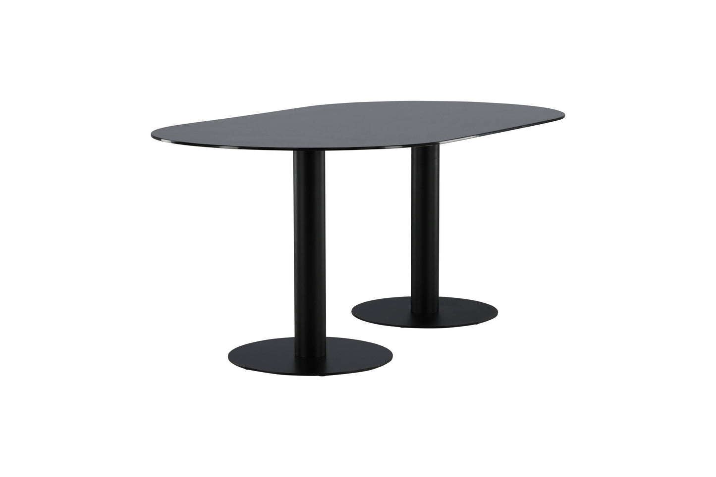 Pillan Esstisch in Schwarz/Marmoroptik, 180cm