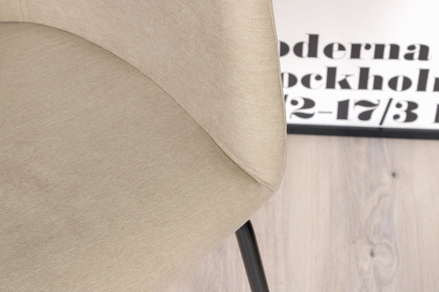 Berit Esstimmerstuhl, Beige Leinenoptik