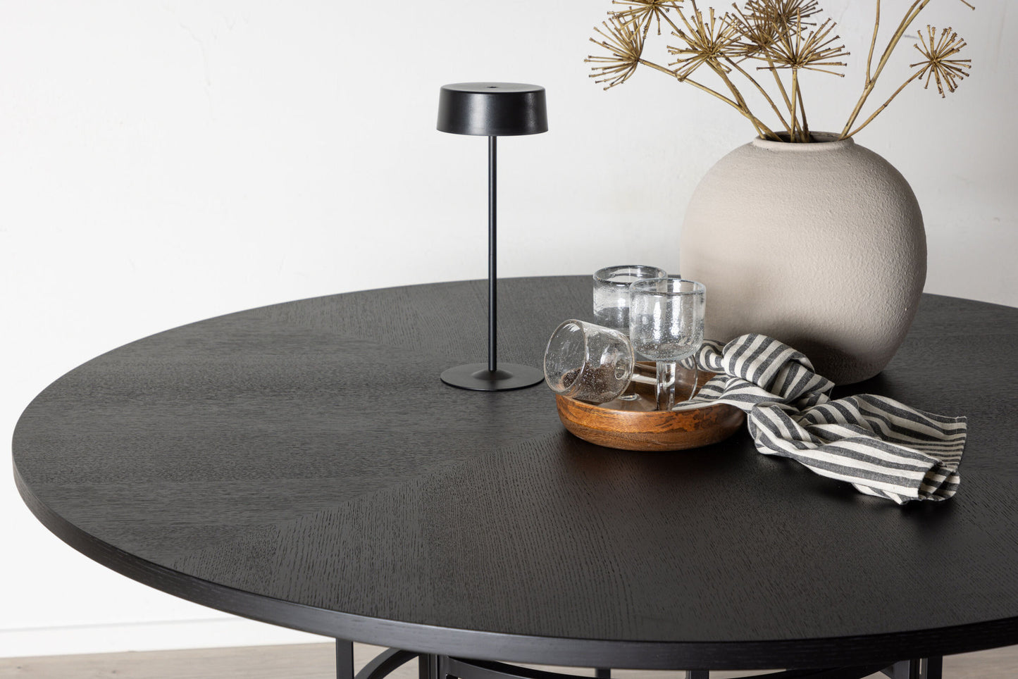 Copenhagen Esstisch in Schwarz, Ø 140cm