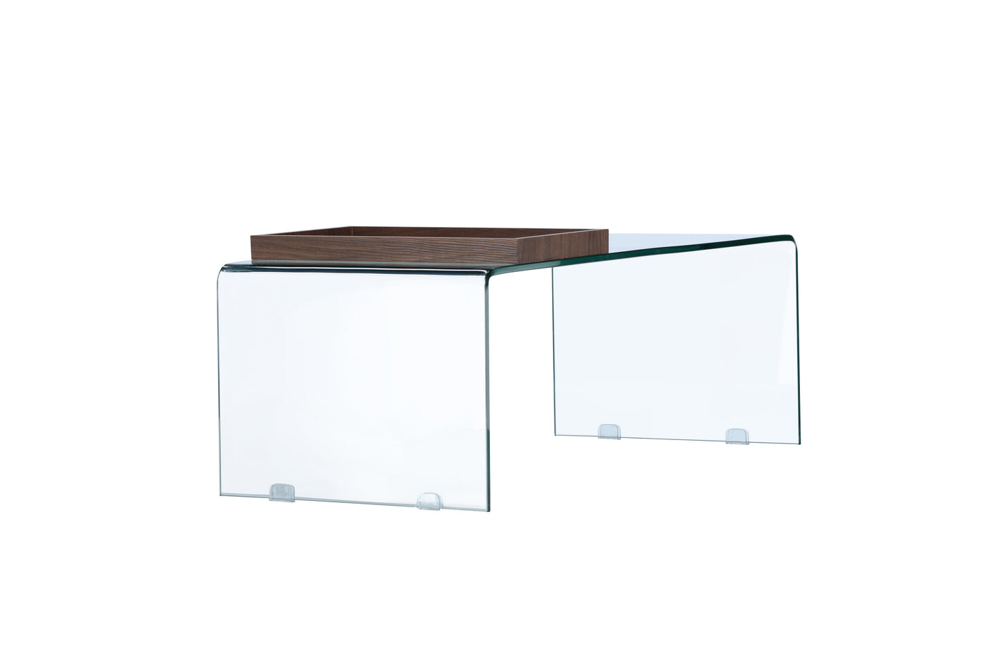 Telemark Couchtisch aus Glas mit Tablett