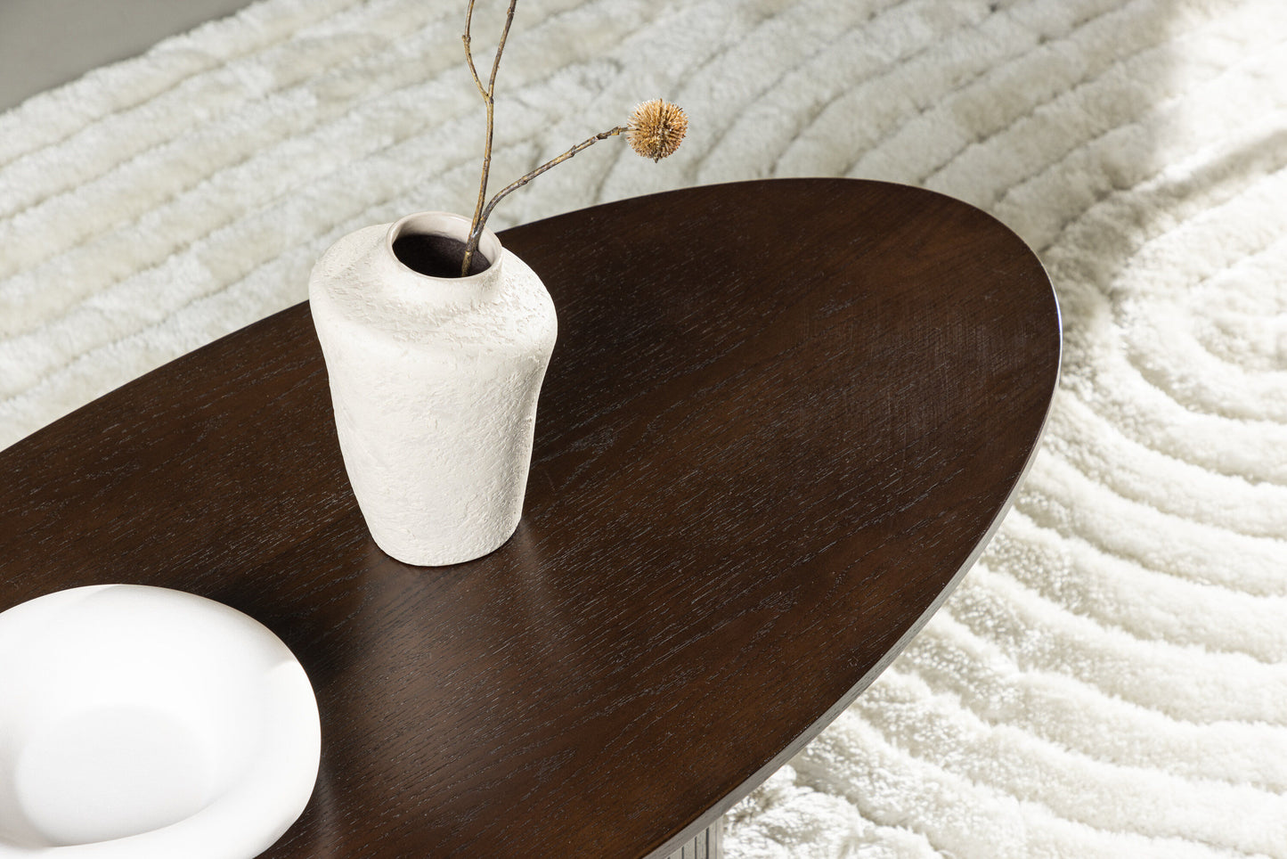 Bianca Couchtisch aus MDF in Dunkelbraun
