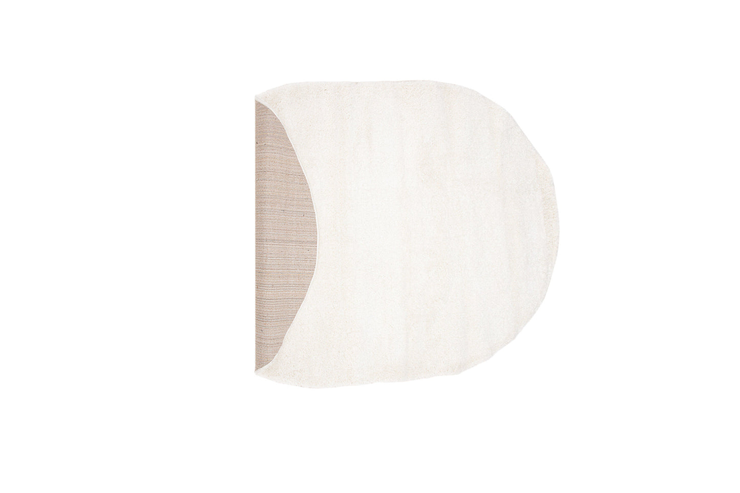 Walter Pluto Teppich Oval, 230x160cm, Weiß