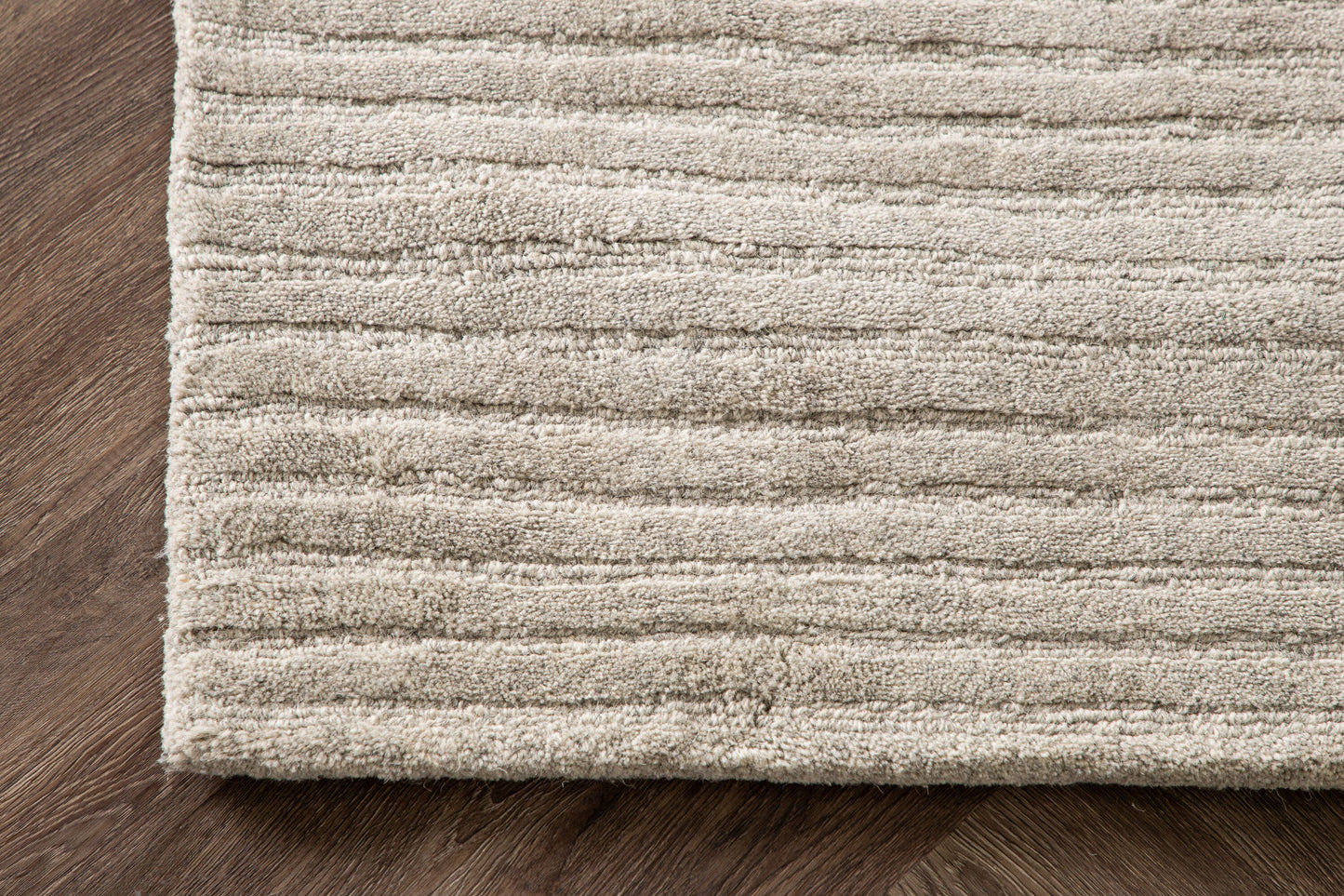 Milton Wollteppich, Hellgrau, 200x70cm