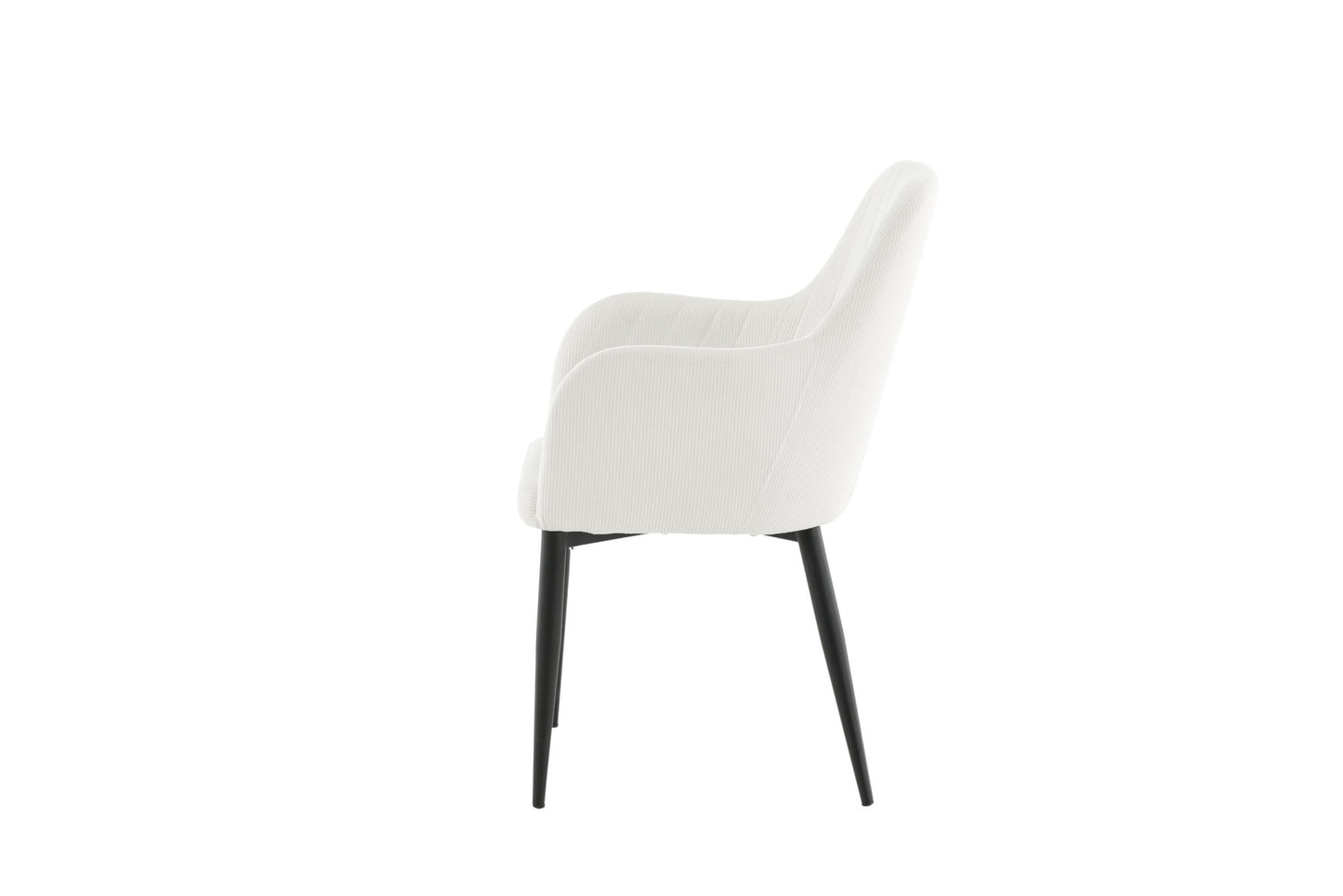 Comfort Esszimmerstühle, 2er Set, Weiß