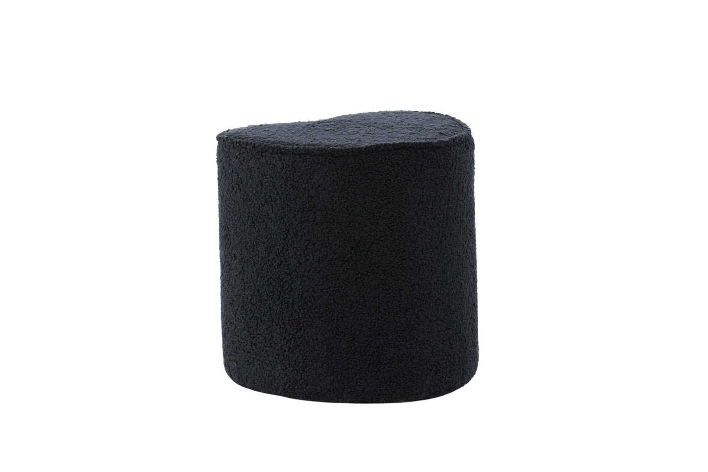Heart Kids Pouf, Schwarz, Teddypolyester