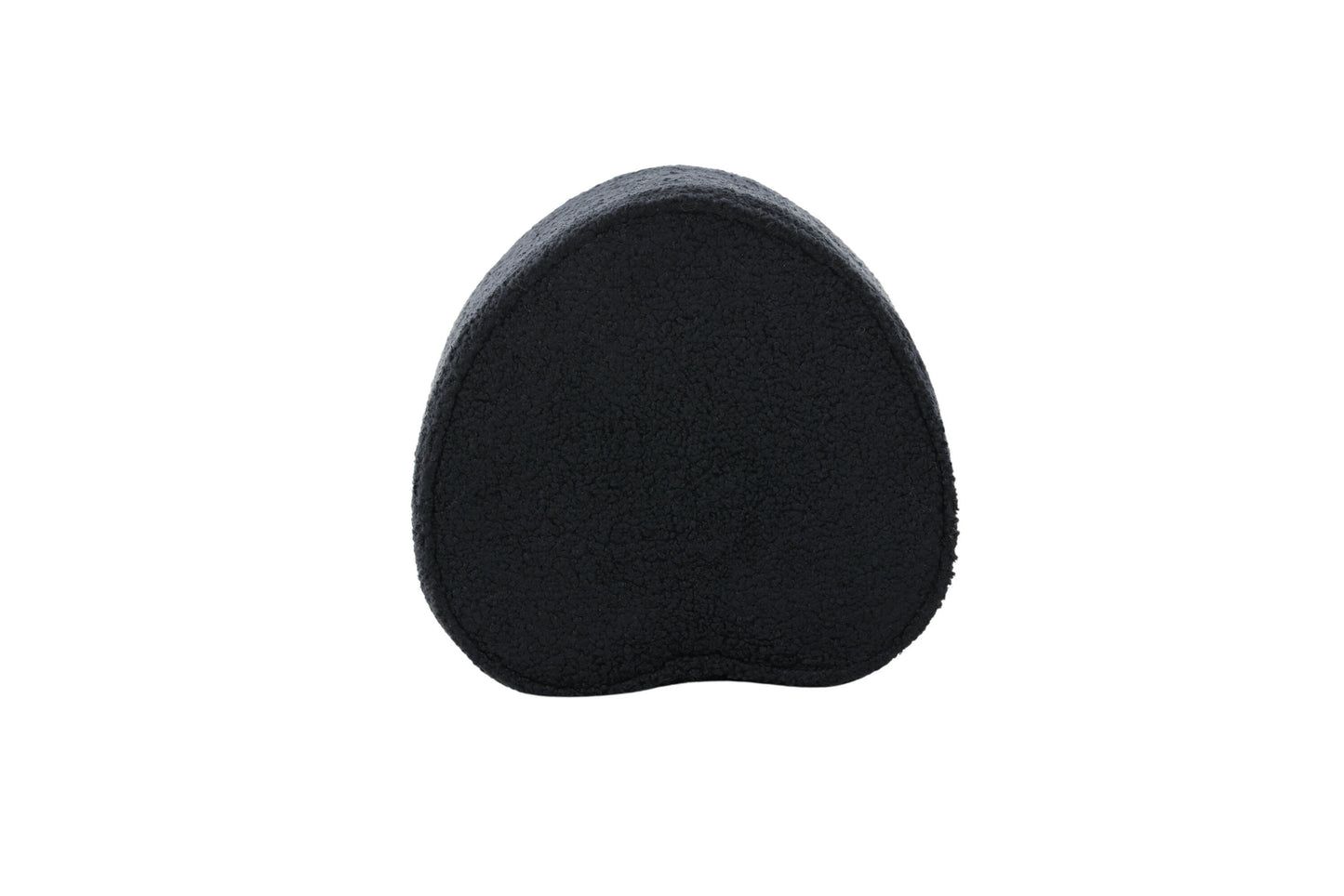 Heart Kids Pouf, Schwarz, Teddypolyester
