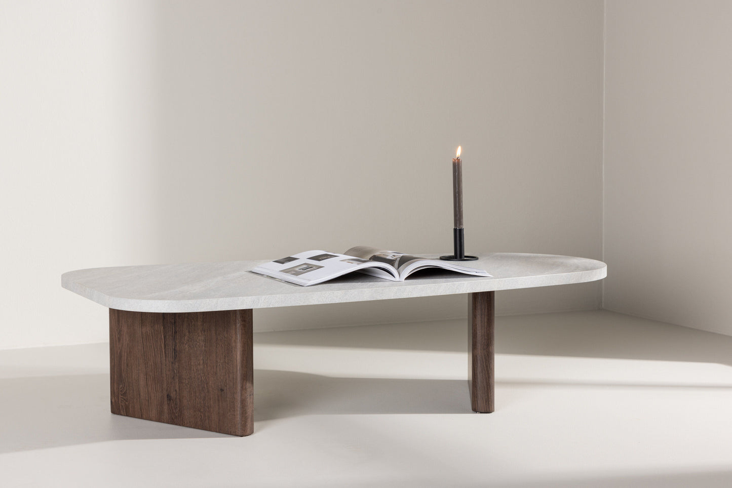 Grönvik Couchtisch aus MDF in Weiß/Braun