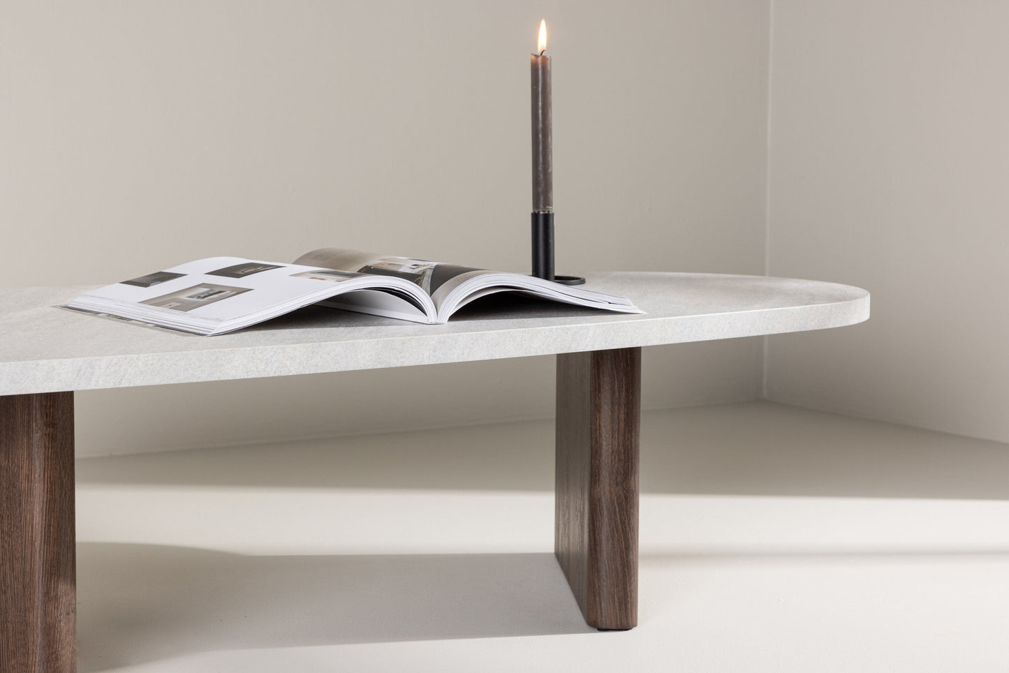 Grönvik Couchtisch aus MDF in Weiß/Braun