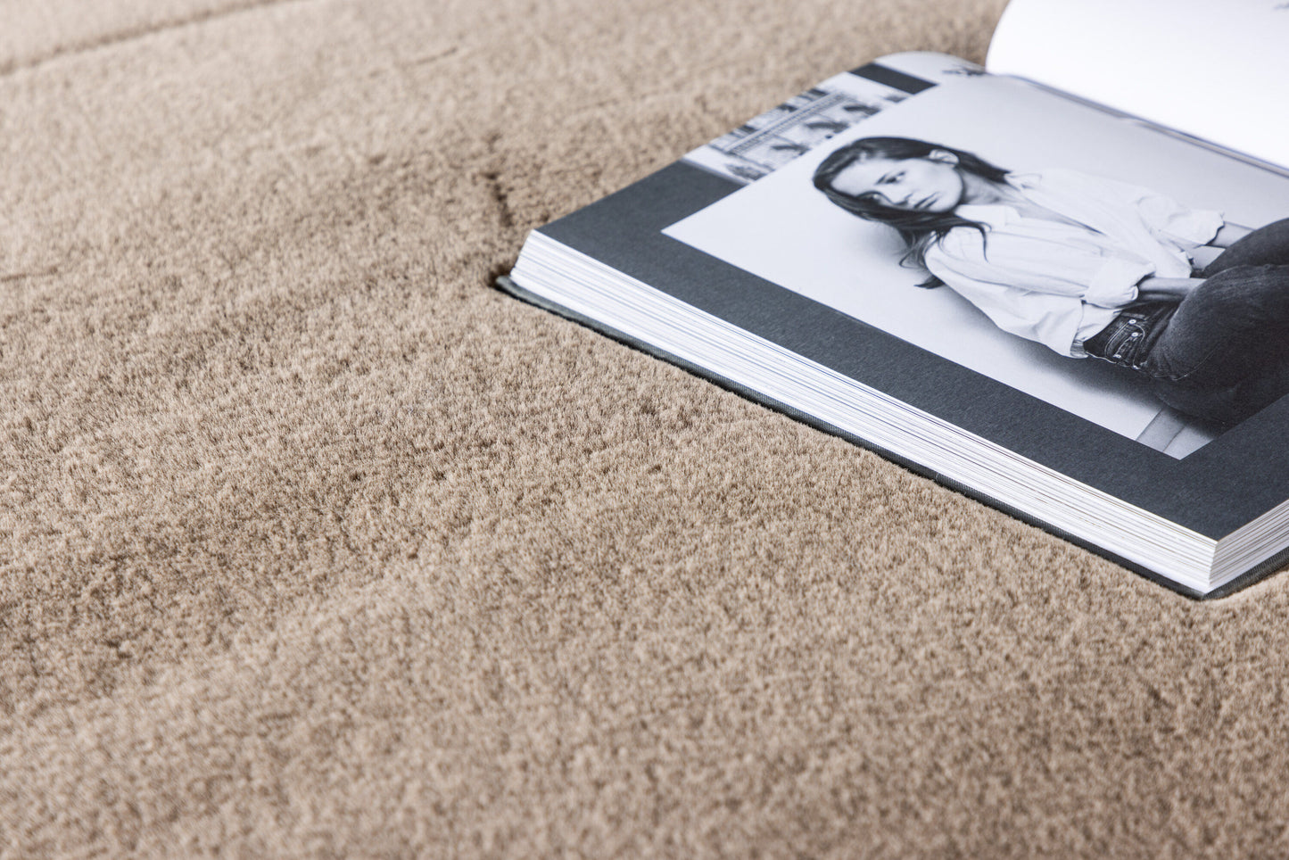 Leni Teppich Rund, Beige, Ø200cm