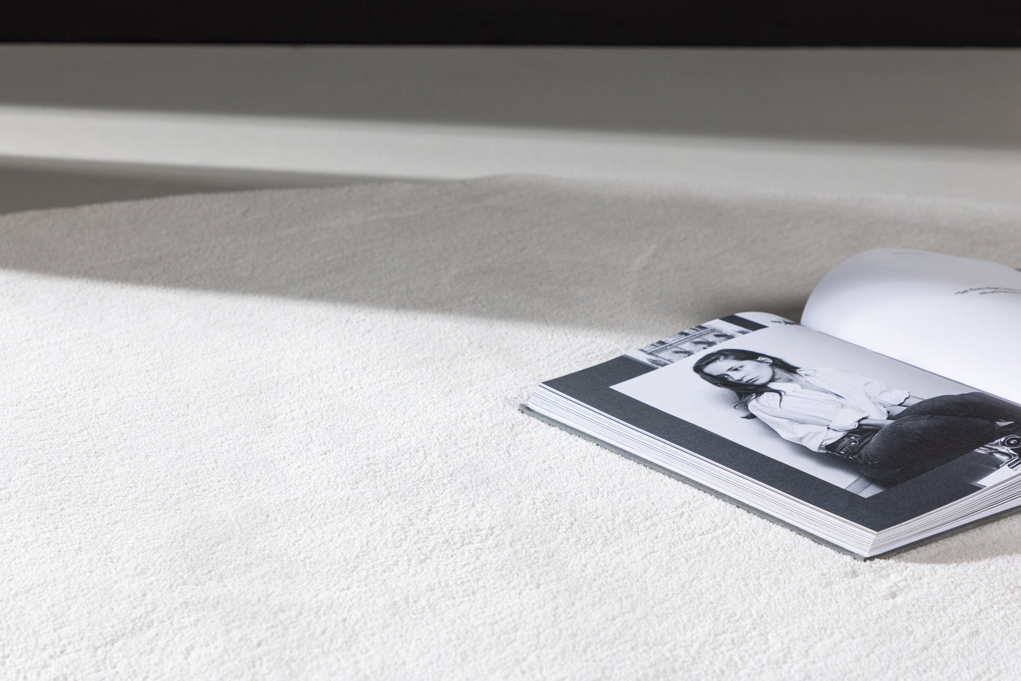 Nixie Teppich Rund, Weiß, Ø200cm