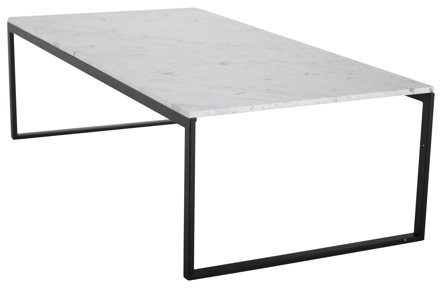 Estelle Couchtisch aus Marmor in Weiß/Schwarz