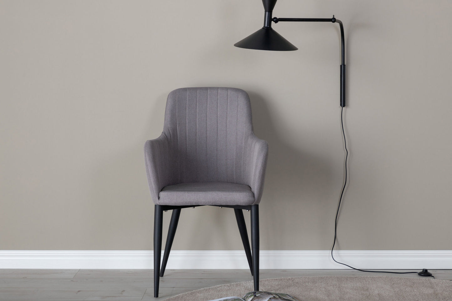 Comfort Esszimmerstühle, 2er Set, Grau