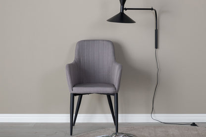 Comfort Esszimmerstühle, 2er Set, Grau