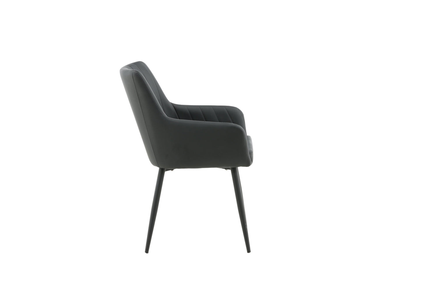 Comfort Esszimmerstühle, 2er Set, Schwarz