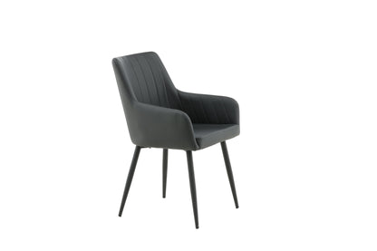 Comfort Esszimmerstühle, 2er Set, Schwarz