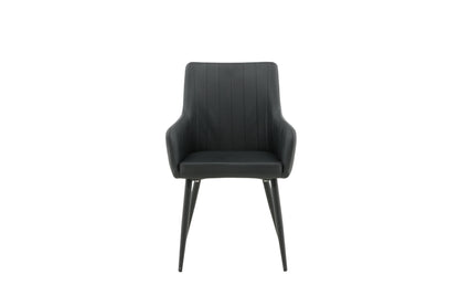 Comfort Esszimmerstühle, 2er Set, Schwarz