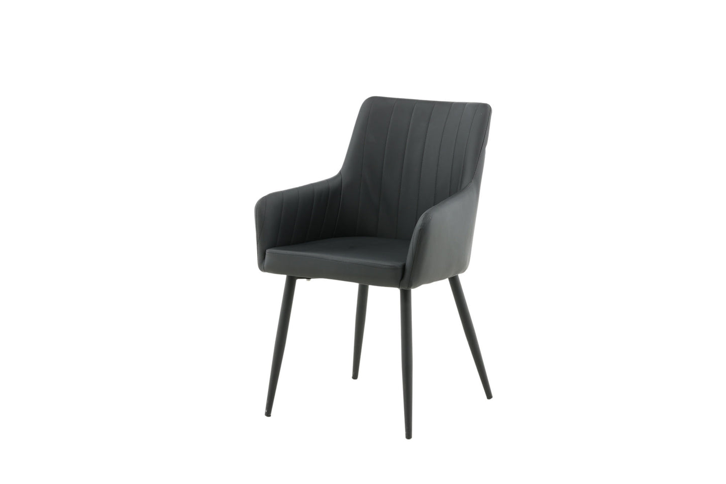 Comfort Esszimmerstühle, 2er Set, Schwarz
