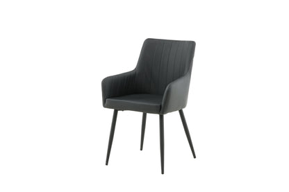 Comfort Esszimmerstühle, 2er Set, Schwarz