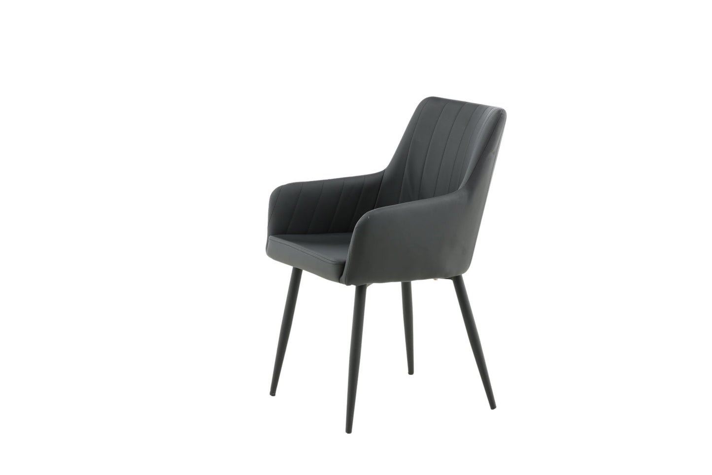 Comfort Esszimmerstühle, 2er Set, Schwarz
