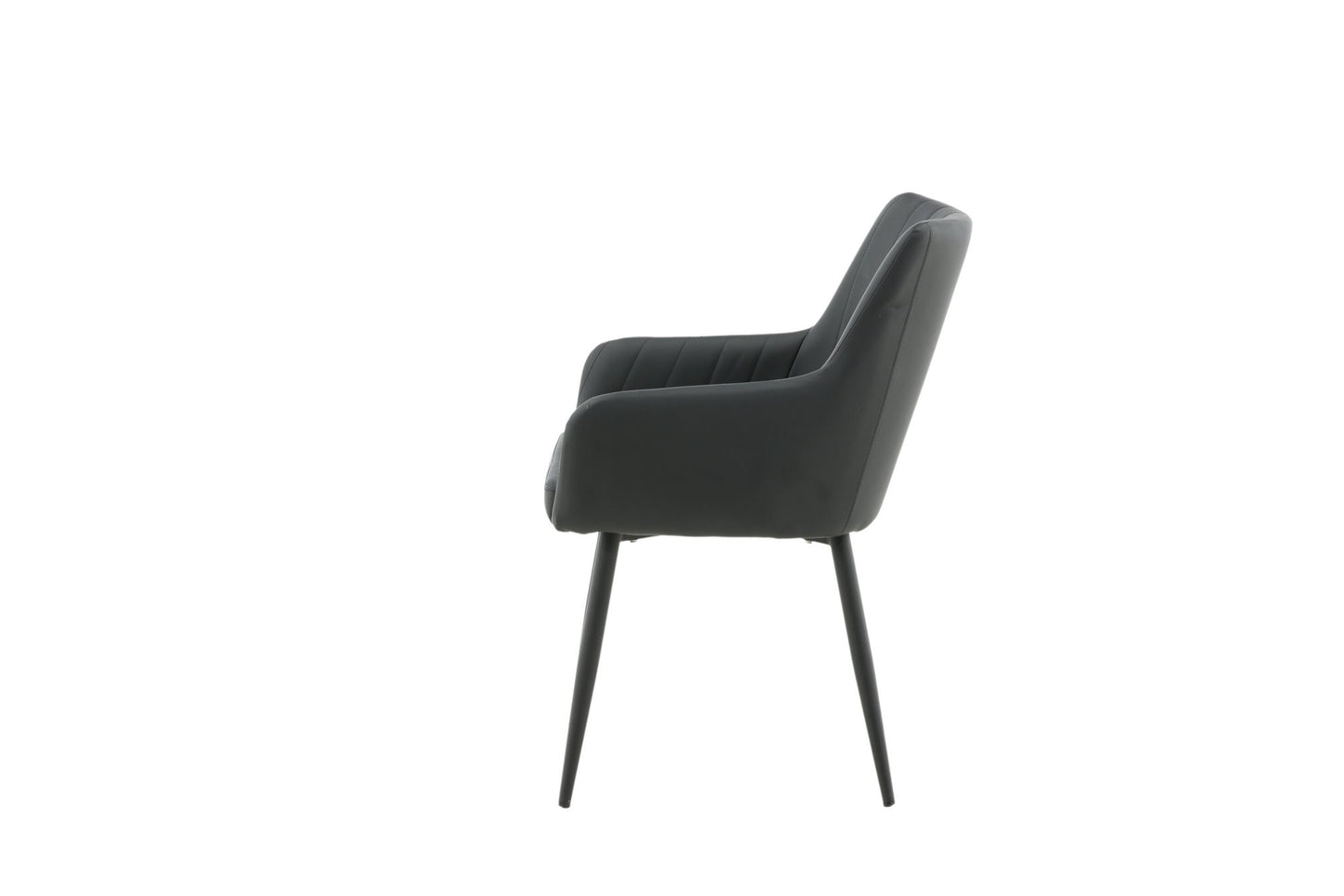 Comfort Esszimmerstühle, 2er Set, Schwarz
