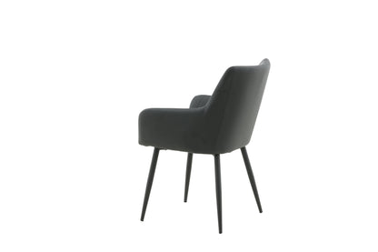 Comfort Esszimmerstühle, 2er Set, Schwarz