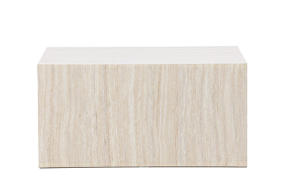 York Couchtisch in Travertin-Optik aus MDF