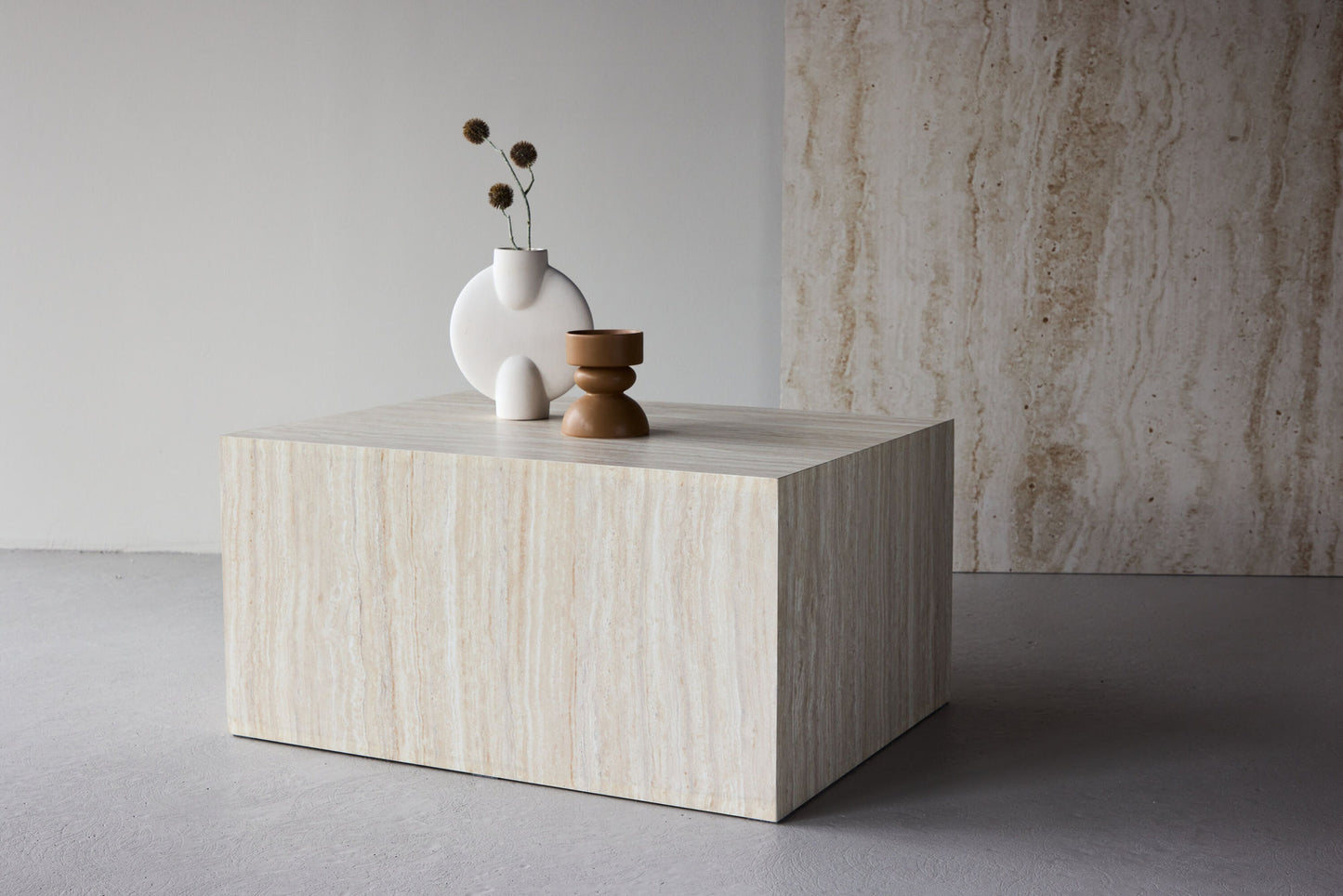 York Couchtisch in Travertin-Optik aus MDF