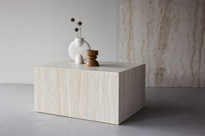 York Couchtisch in Travertin-Optik aus MDF
