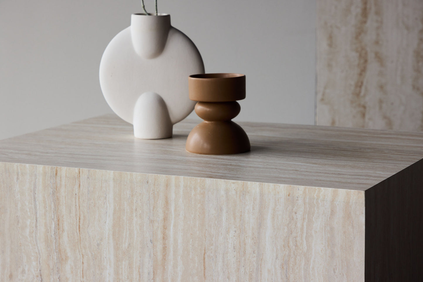 York Couchtisch in Travertin-Optik aus MDF