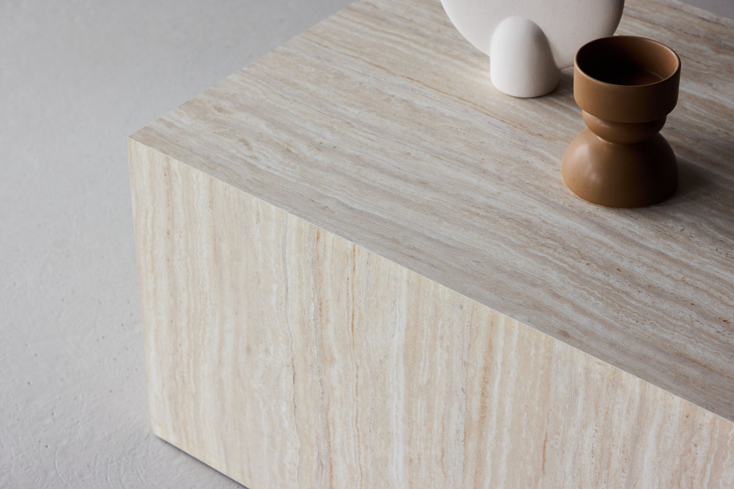 York Couchtisch in Travertin-Optik aus MDF