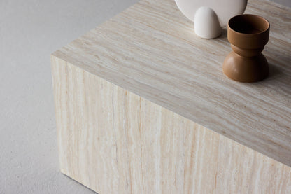 York Couchtisch in Travertin-Optik aus MDF