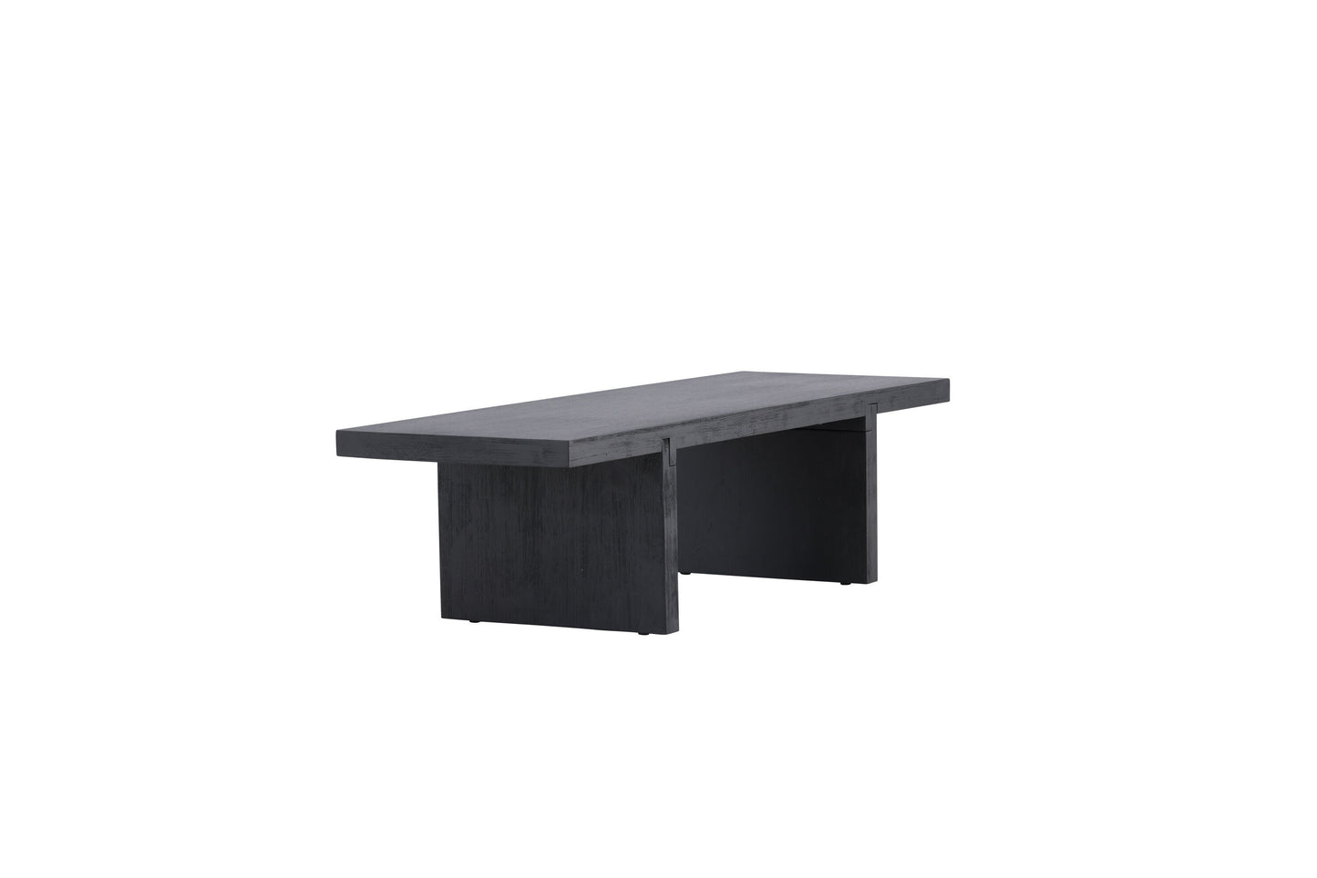 Yakunik Couchtisch aus Gummibaumholz/MDF in Schwarz