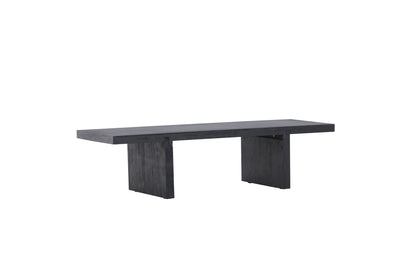 Yakunik Couchtisch aus Gummibaumholz/MDF in Schwarz