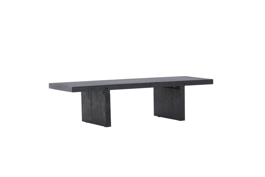 Yakunik Couchtisch aus Gummibaumholz/MDF in Schwarz
