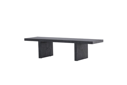 Yakunik Couchtisch aus Gummibaumholz/MDF in Schwarz