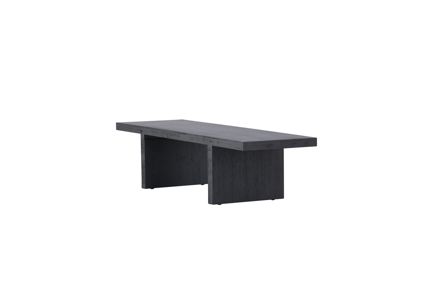 Yakunik Couchtisch aus Gummibaumholz/MDF in Schwarz