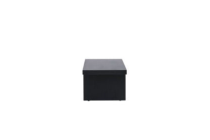 Yakunik Couchtisch aus Gummibaumholz/MDF in Schwarz