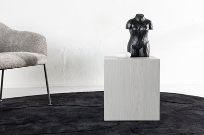 York kleiner Couchtisch aus MDF in weißer Holzoptik