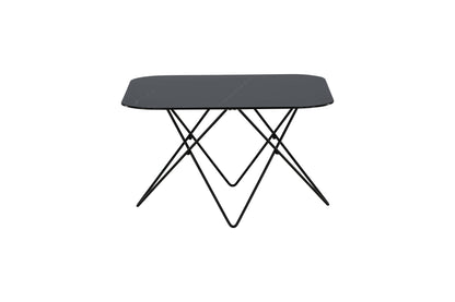 Tristar Couchtisch aus Metall und Glas in Schwarz