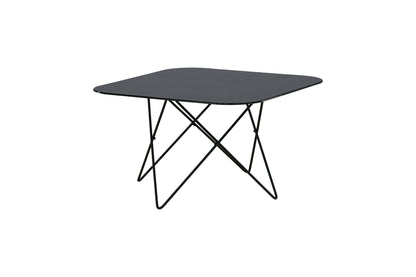 Tristar Couchtisch aus Metall und Glas in Schwarz