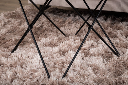 Tristar Couchtisch aus Metall und Glas in Schwarz