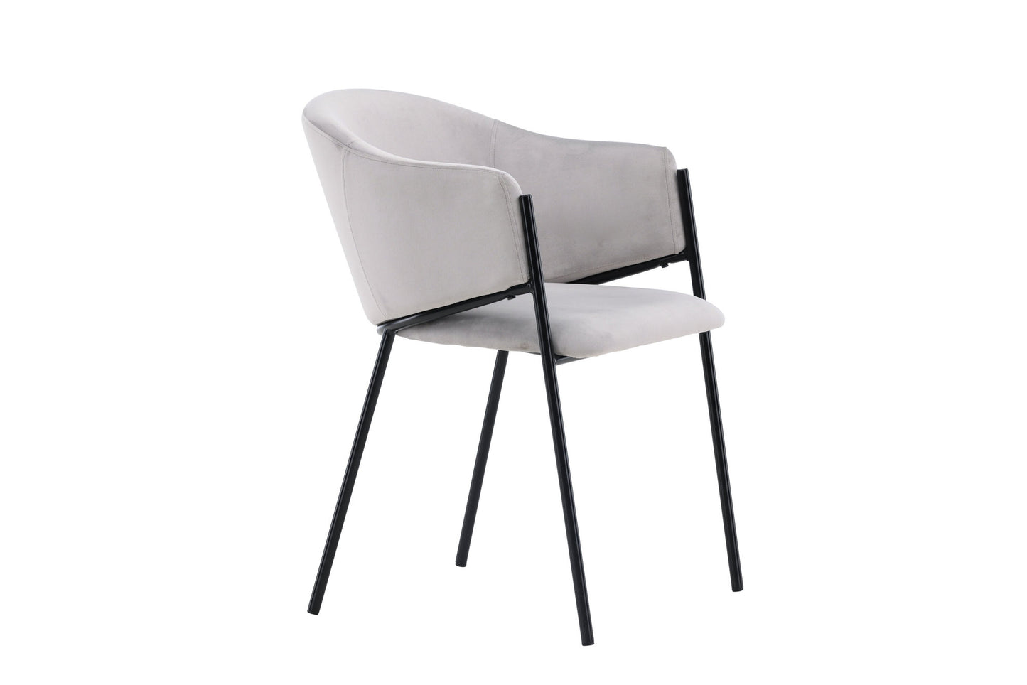 Evelina Esszimmerstühle, 2er Set, Grau