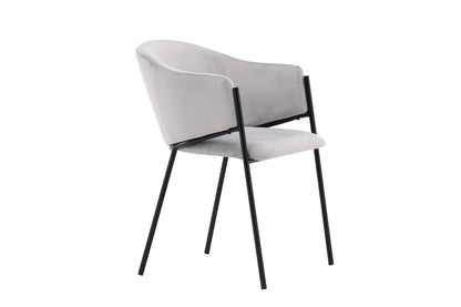 Evelina Esszimmerstühle, 2er Set, Grau