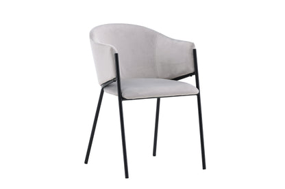 Evelina Esszimmerstühle, 2er Set, Grau