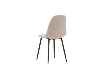Polar Esszimmerstühle, 2er Set, Beige Boucle