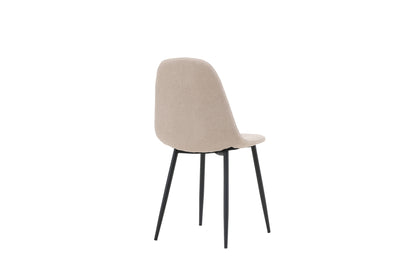 Polar Esszimmerstühle, 2er Set, Beige Boucle