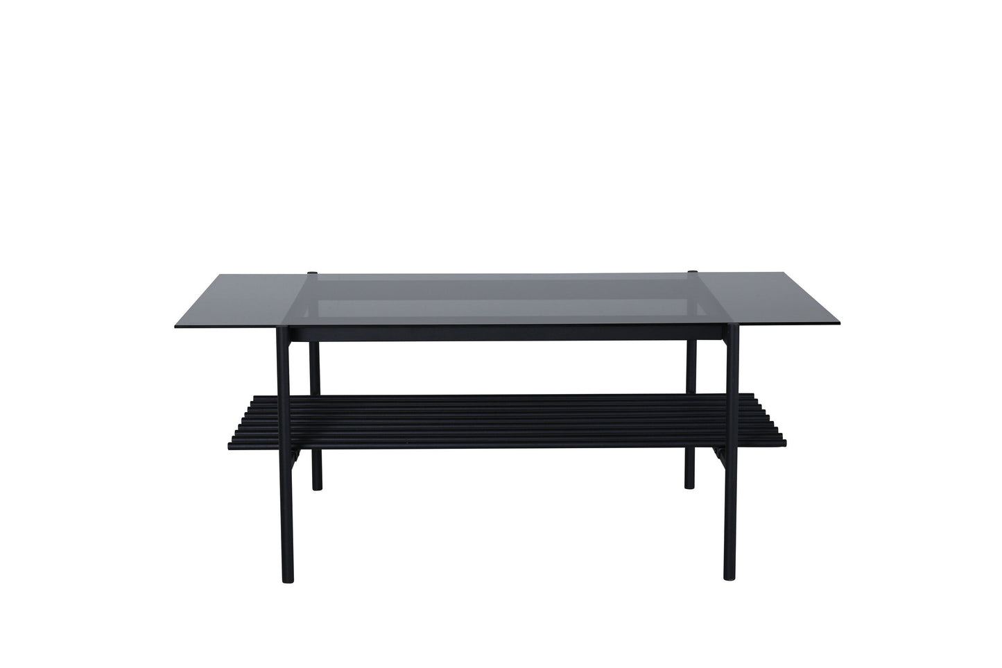 Von Staf Sofatisch aus Stahl und Rauchglas in Schwarz